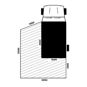 Drifta Stockton 270 2.5m Freestanding Awning