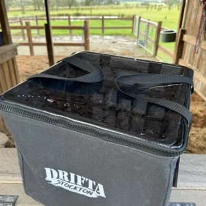 Drifta Stockton Milk Crate Bag Black with Clear Top Lid