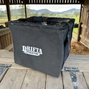 Drifta Stockton Milk Crate Bag Black with Clear Top Lid